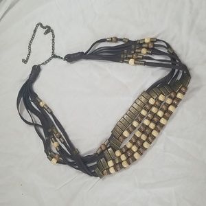 Fashion Belt with Beads and Metal